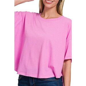 Zenana Cotton Round Neck Short Sleeve T-Shirt